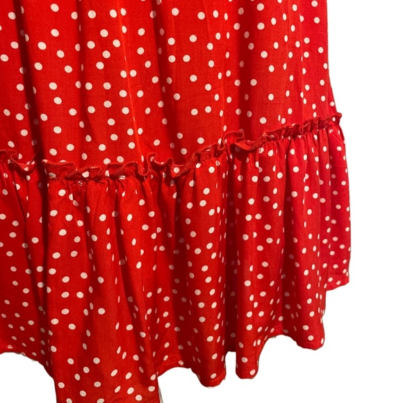 **HP** BTFBM Red Polka Dot Open Back Halter Dress - Picture 6 of 7